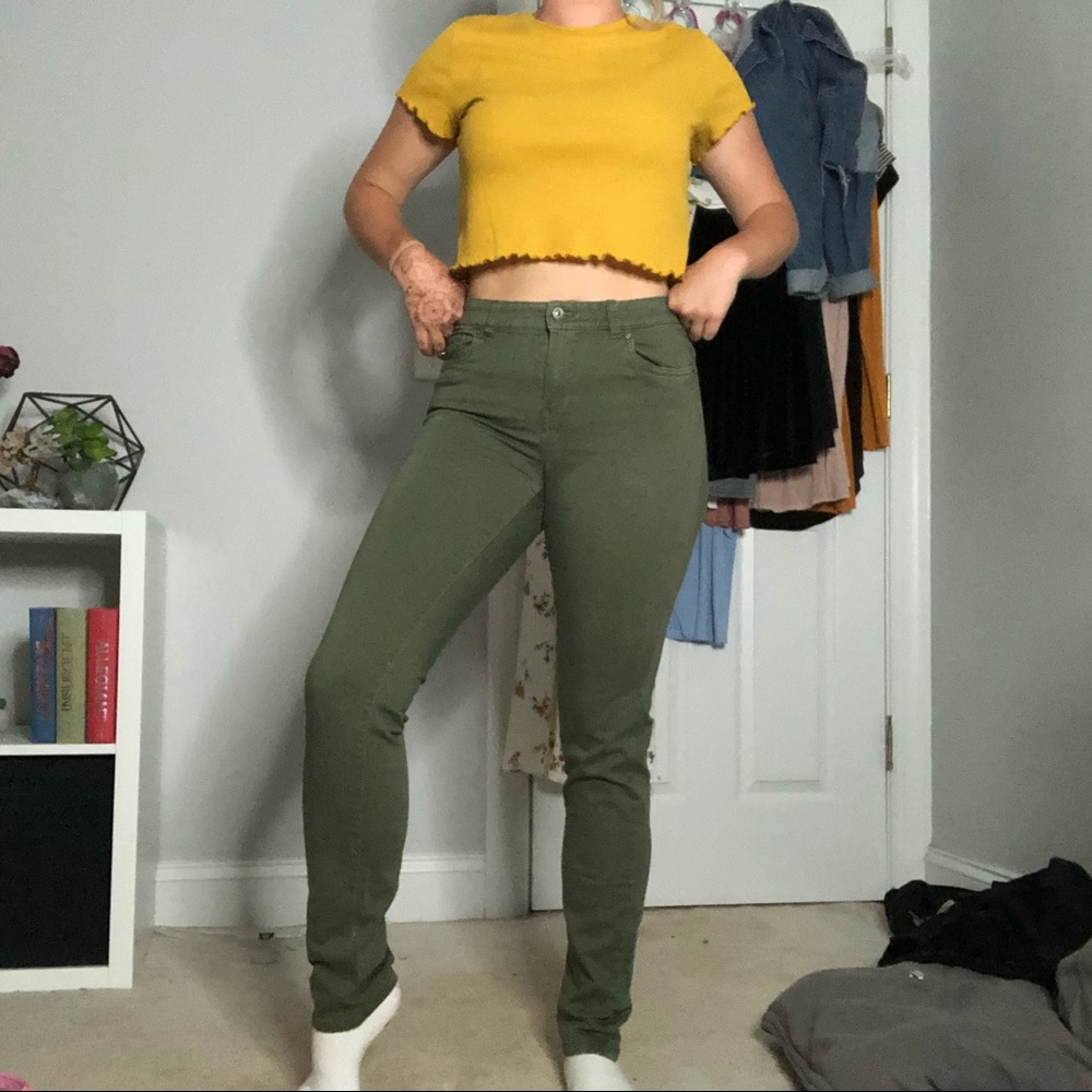 h&m highwaisted skinny jeans